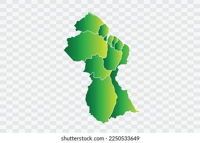 Guyana Map yellowish green Color Background quality files png