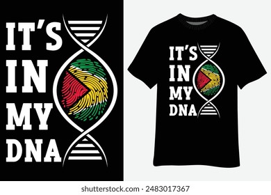 Guyana It's in My DNA T-shirt Designㅤ 