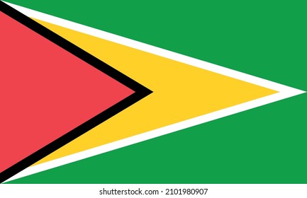 Guyana official flag of country
