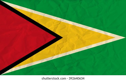 Guyana paper  flag