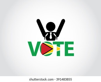 Guyana Podium Vote Politician Celebrate