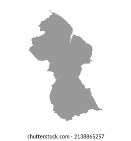 Esclavitud del mapa del país vector de Guyana