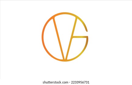 GV Letter Logo Design with Serif Font. GV Icon Logo with united Creative Lettering Minimalist Vector