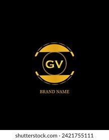 GV Letter Logo Design. Unique Attractive Creative Modern Initial GV Initial Based Letter Icon Logo