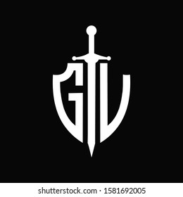 GV logo with shield shape and sword