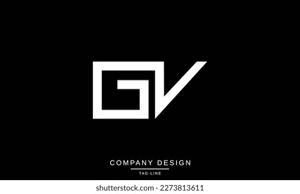 GV, VG, Abstract Letters Logo Monogram
