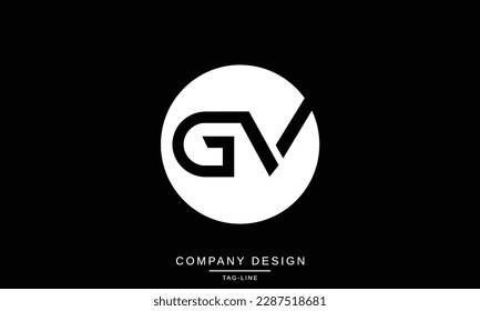 GV, VG, Abstract Letters Logo Monogram