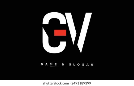 GV, VG Abstract Letters Logo Monogram