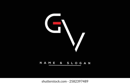 GV, VG Abstract Letters Logo Monogram
