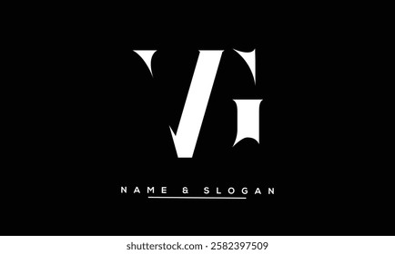 GV, VG Abstract Letters Logo Monogram
