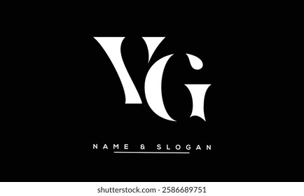 GV, VG Abstract Letters Logo Monogram