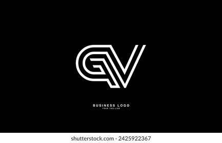 GV, VG, G, V, Abstract Letters Logo Monogram	
