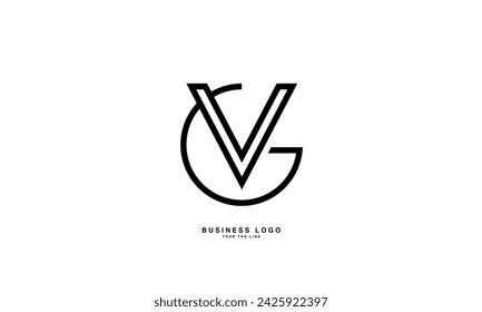 GV, VG, G, V, Abstrakte Buchstaben Logo Monogramm	
