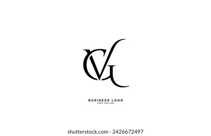 GV, VG, G, V, Abstrakte Buchstaben Logo Monogramm