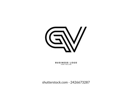 GV, VG, G, V, Abstract Letters Logo Monogram