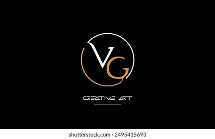 GV, VG, G, V abstract letters logo monogram
