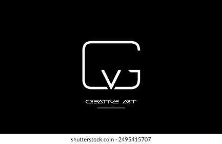 GV, VG, G, V abstract letters logo monogram