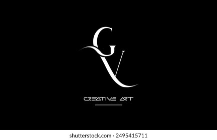 GV, VG, G, V abstract letters logo monogram