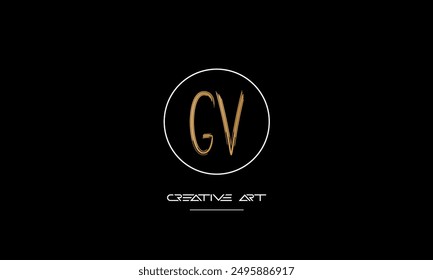 GV, VG, G, V abstract letters logo monogram