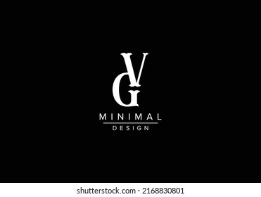 GV, VG Initial Letter Logo design vector template, Graphic Alphabet Symbol for Corporate Business Identity