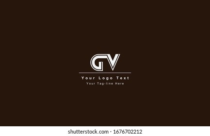 GV or VG letter logo. Unique attractive creative modern initial GV VG G V initial based letter icon logo
