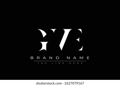 GVE abstraktes Buchstaben-Logo-Design. Dieses Logo besteht aus drei abstrakten Buchstaben.