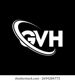 GVH logo. GVH letter. GVH letter logo design. Initials GVH logo linked with circle and uppercase monogram logo. GVH-typography for technology, business and real estate brand.