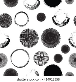 GVintage Dotted Seamless Pattern. Colorful Circle Pattern. Vector Illustration.