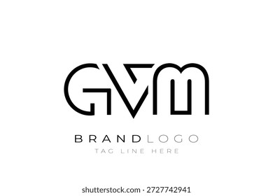 GVM abstract letter logo design. Modern Business Logo Design With Abstract Typography and Contemporary Style