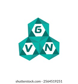 GVN creative minimalist letter logo. GVN unique vector initials alphabet letter logo design

