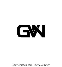 gvn initial letter monogram logo design