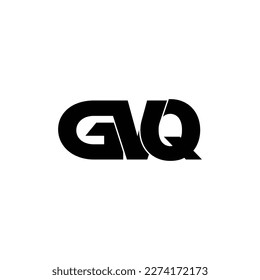 vector de diseño de logotipo de monograma de letras de GVQ