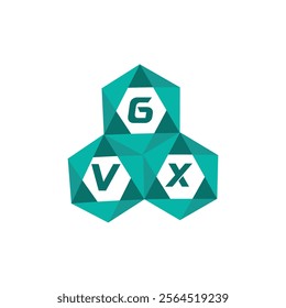 GVX creative minimalist letter logo. GVX unique vector initials alphabet letter logo design
