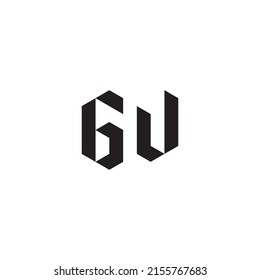 GW initial logo letters in high quality professional design that will print well across any print media
