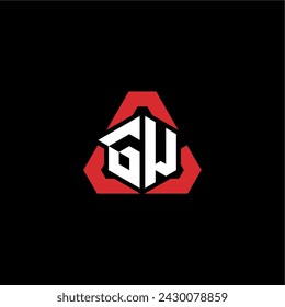 GW initial logo modern and futuristic concept for esport or gaming logo