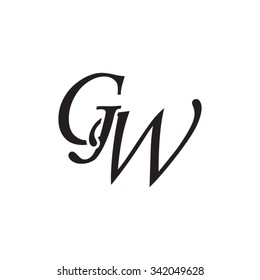 Gw Initial Monogram Logo Stock Vector (Royalty Free) 342049628 ...