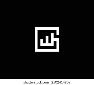 Carta de GW con logotipo simple de la caja