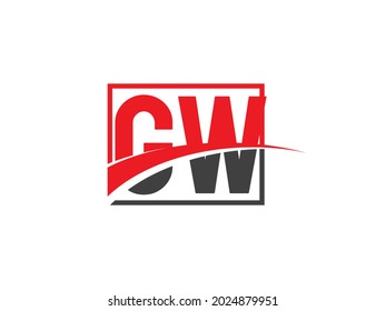 GW Letter Logo Design template