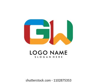 GW Letter Logo Template