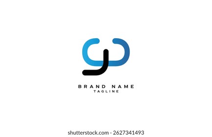 GW, WG, Abstract initial monogram letter alphabet logo design