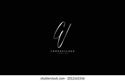 GW WG G AND W Abstract initial monogram letter alphabet logo design