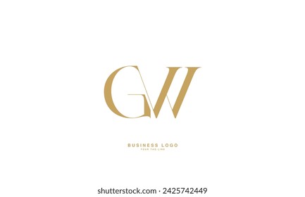 GW, WG, G, W, Abstract Letters Logo Monogram	