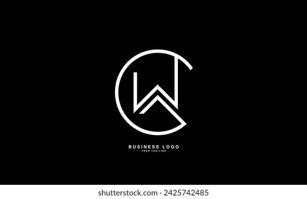 GW, WG, G, W, Abstrakte Buchstaben Logo Monogramm	