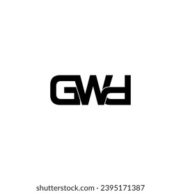 gwd initial letter monogram logo design