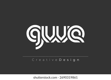 GWE Creative Unique Modern Letter Logo Design. Elegant Monogram Logo Design with Decorative Elements and Typography