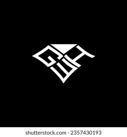 GWH letter logo vector design, GWH simple and modern logo. GWH luxurious alphabet design  