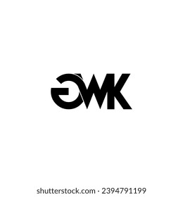 gwk typografisches Buchstaben Monogramm Logo-Design