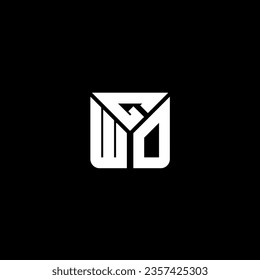Diseño vectorial de la letra GWO, logotipo GWO simple y moderno. Diseño de alfabeto lujoso GWO  
