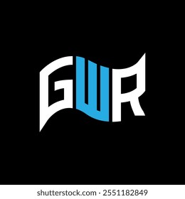 GWR logo design, GWR simple and modern logo. GWR luxurious alphabet design  
