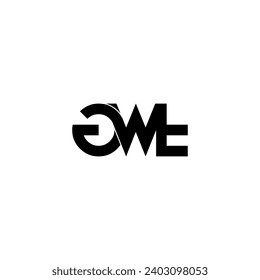 gwt lettering initial monogram logo design